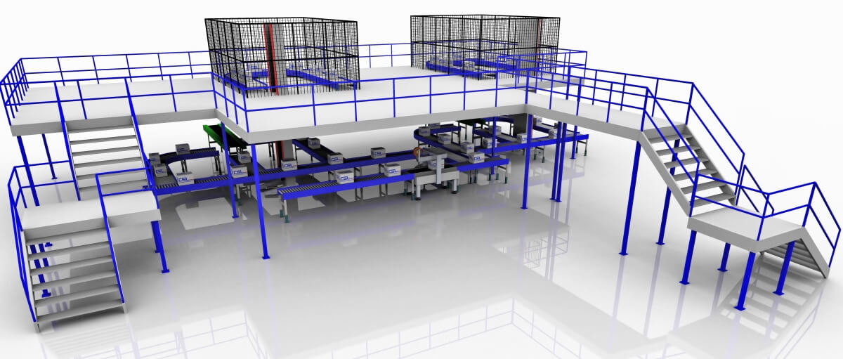 Proposal rendering of a fully automated warehouse 2