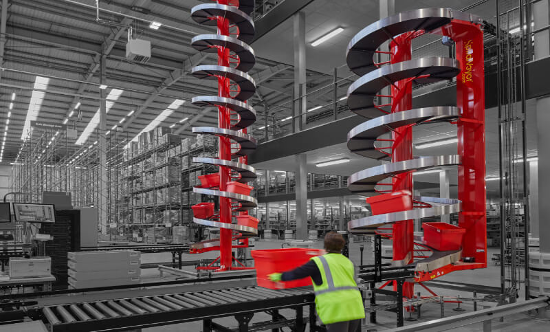 How to reduce storage footprint with spiral conveyors