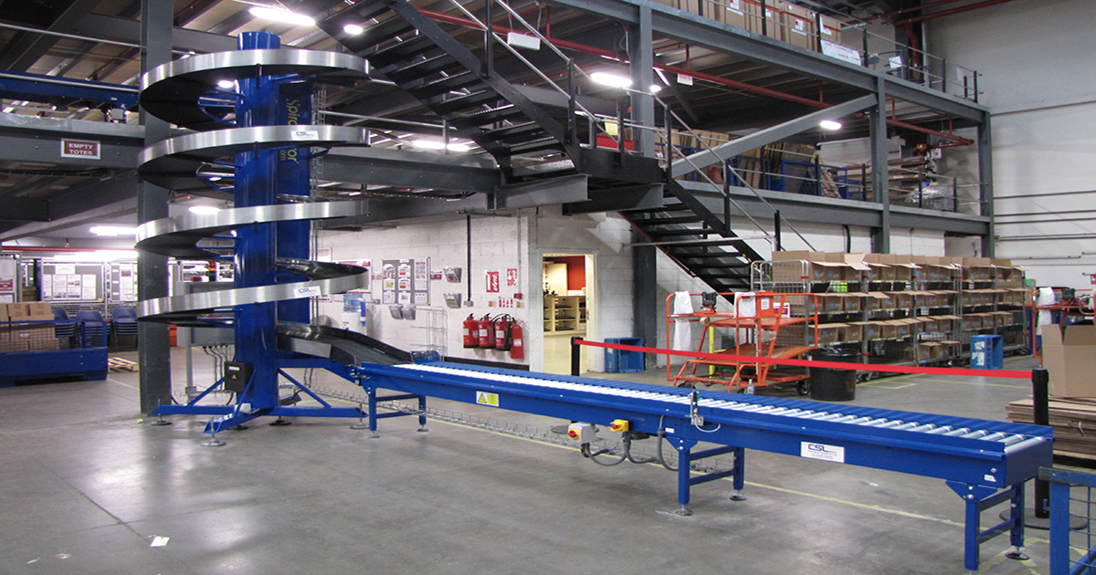 Conveyor system and racking