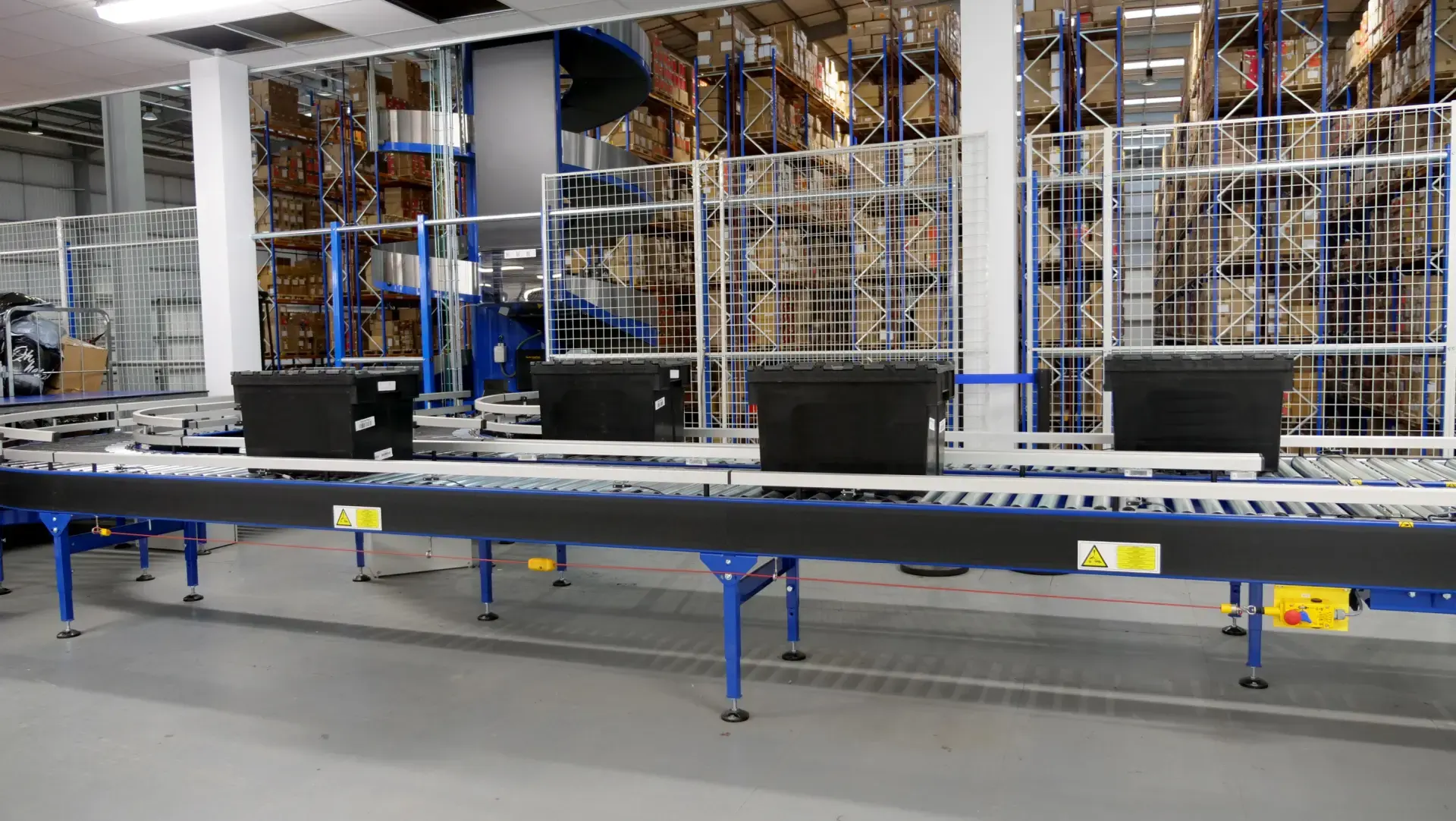 Conveyor system and racking