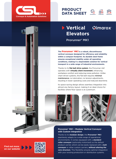 CSL I Prorunner MK1 Vertical Elevator Datasheet I Final-1
